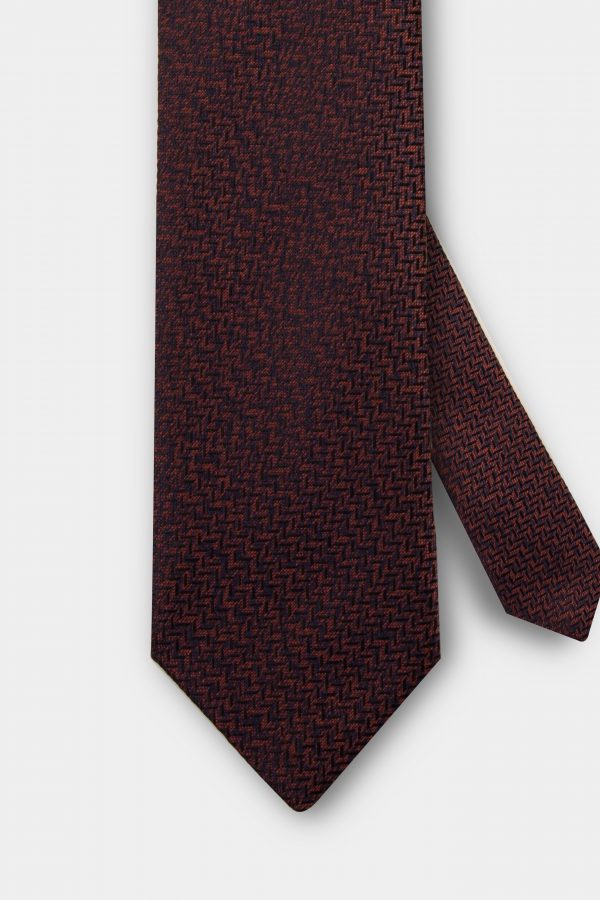 red and navy sharkskin texture 3 inch necktie dgrie 1