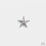 silver stars sparkle brooch dgrie