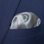 slate blue silk pocket square dgrie