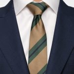 beige stripe three tone greenampnavy 3 inch necktie amp dgrie