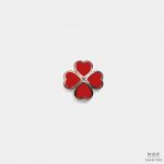 craft red clover brooch dgrie 1